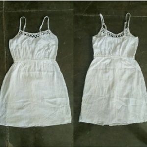 White Country Inspired Cotton Dress